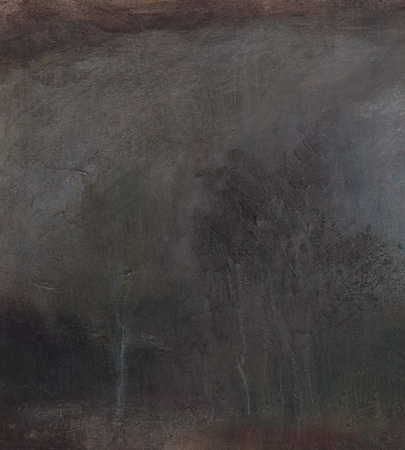 L1192 - Nicholas Herbert, British Artist, mixed media landscape painting of Chobham Common, mixed media on paper,2020